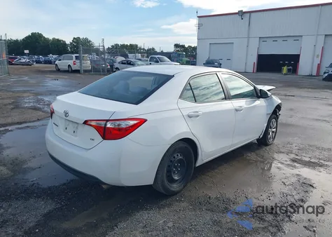 2014 Toyota Corolla Le z USA, uszkodzony, nr VIN 2T1BURHE3EC055394